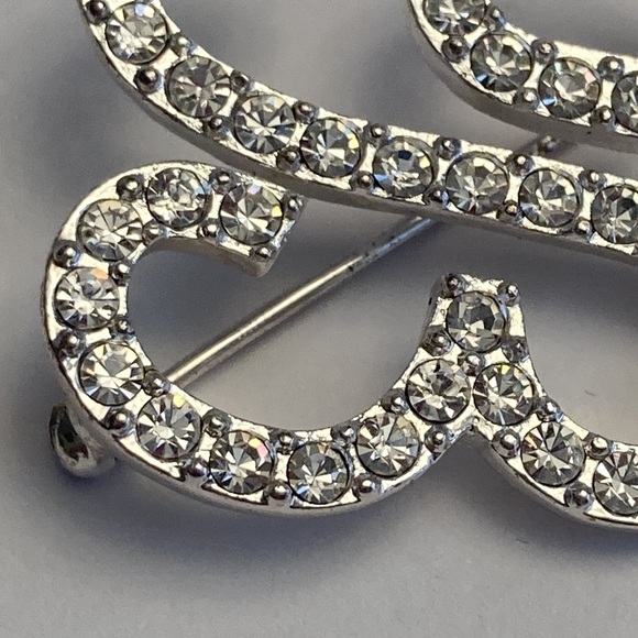 Vintage Avon Silver Plate Initial B Letter Brooch Pin - Picture 5 of 15